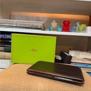 Abas Soft Leather Clutch with box